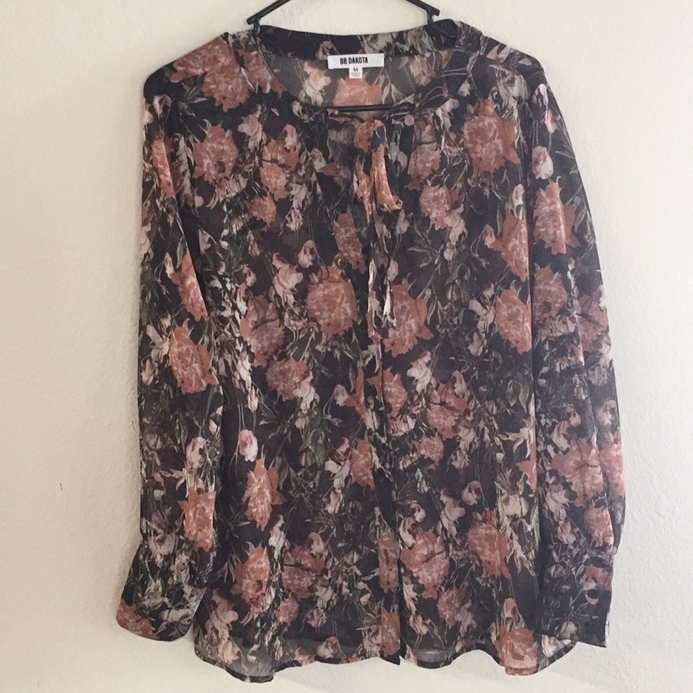 BB Dakota button down floral shirt